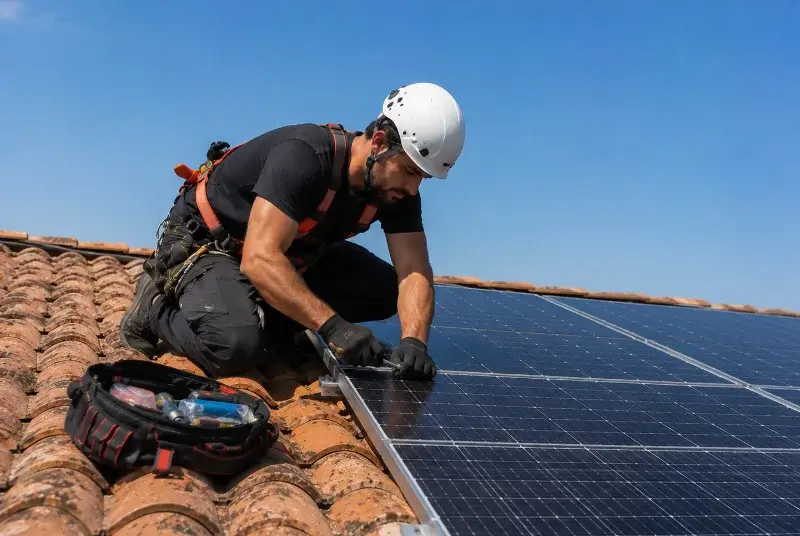 Maintenance et monitoring de panneaux solaires à Domène